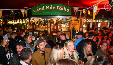 Irish eyes were smiling