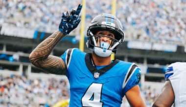 Halfway through rookie season, Tetairoa McMillan is on pace for records, but sees room for improvement