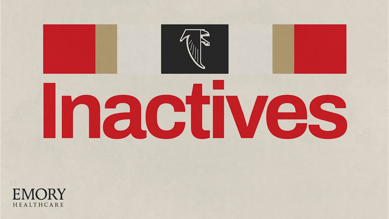 Atlanta Falcons inactives for 'Monday Night Football' vs. Buffalo Bills