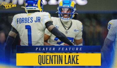 Safety Quentin Lake manifested his first career interception in the Rams' Week 6 win over Baltimore