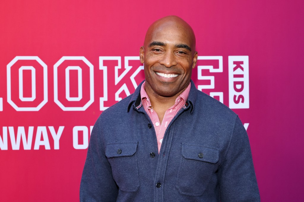 Tiki Barber attending the Haddad Fashion Show at Macy's Herald Square.
