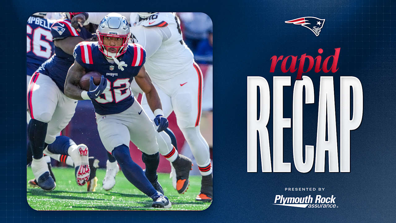 Maye, Patriots Blast Browns 32-13 in Week 8 Win