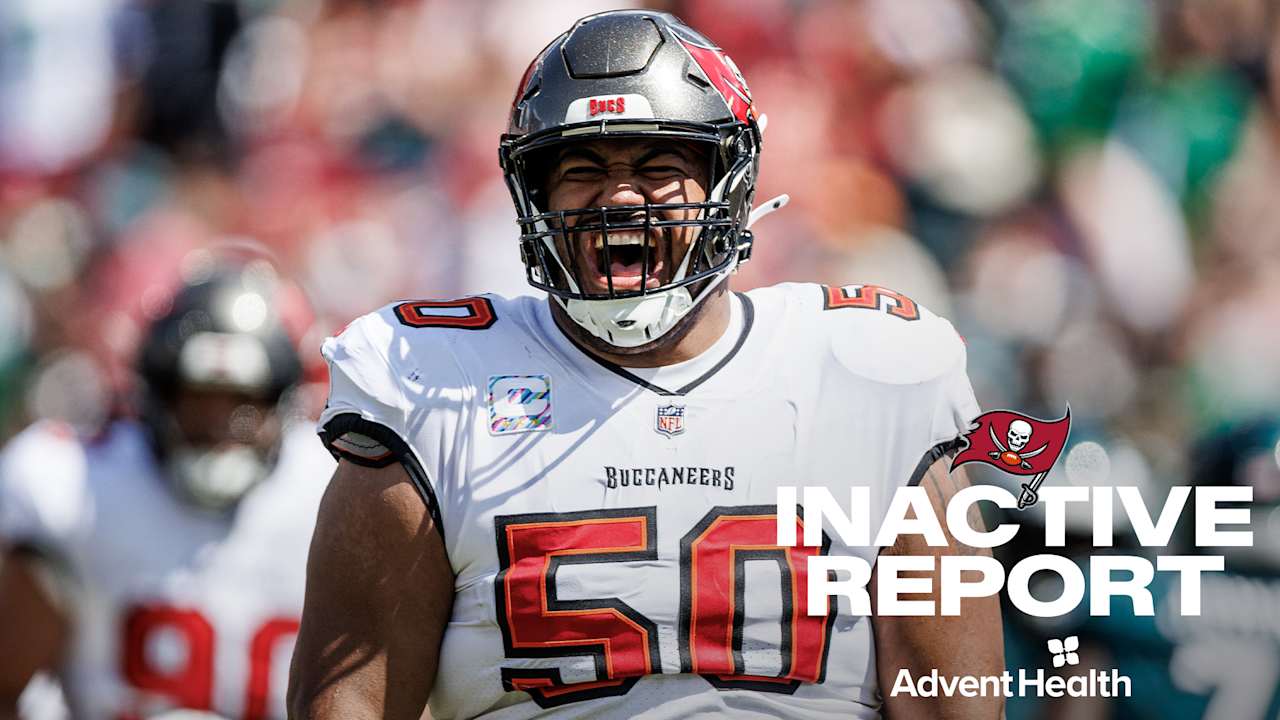 Buccaneers vs. Falcons Inactive Report