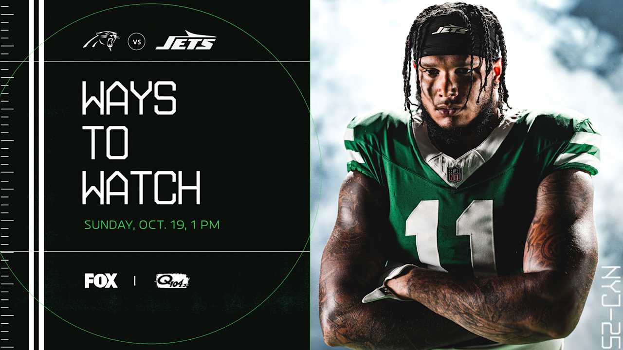 New York Jets vs. Carolina Panthers Ways to Watch, Listen and Follow
