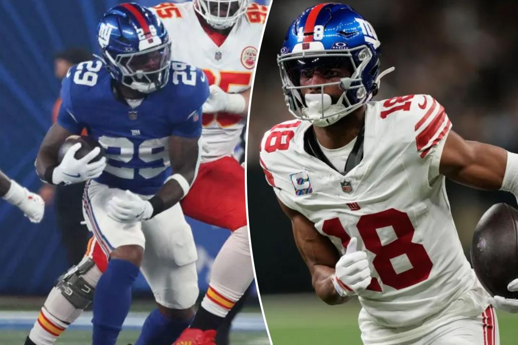 Giants getting Tyrone Tracy back vs. Eagles, lose Darius Slayton