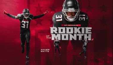 Xavier Watts named NFL Defensive Rookie of the Month