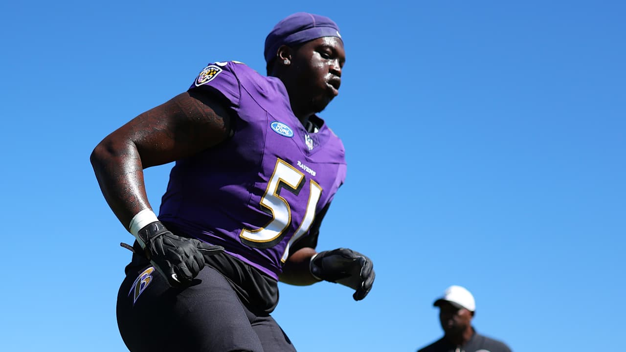 Ravens Rookie Offensive Lineman Emery Jones Makes His Practice Debut