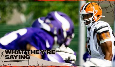 Vikings gear up to face Browns rookies and DE Myles Garrett in London