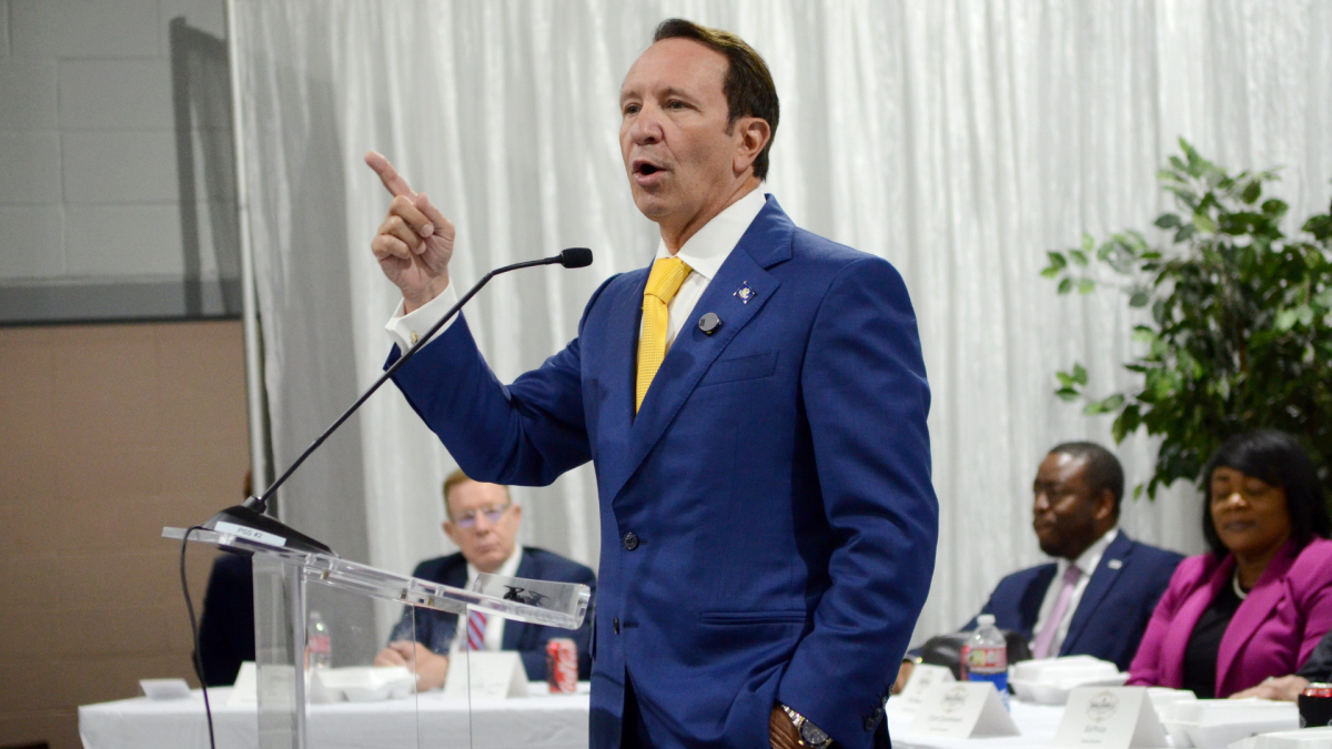 Louisiana Gov. Jeff Landry says LSU AD Scott Woodward won't hire next football coach