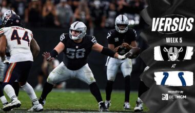 Jackson Powers-Johnson battle-tested for matchup against Colts' premier defensive tackle