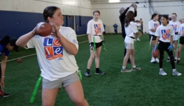 Nampa girls lead flag football charge with Seahawks support