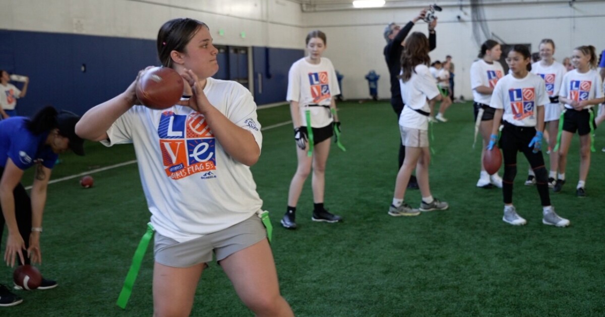 Nampa girls lead flag football charge with Seahawks support