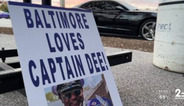 Ravens Flock holds vigil for Captain Dee-Fense