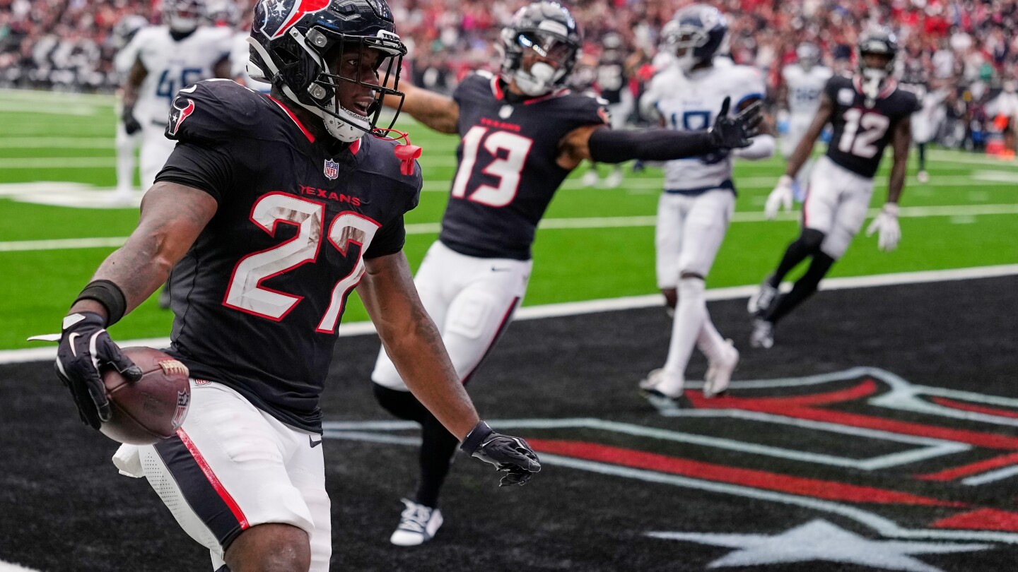 Rookie Woody Marks leads Texans to 26-0 triumph over Titans