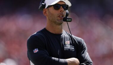 Cardinals coach Gannon fined $100K for sideline incident with player, AP sources say