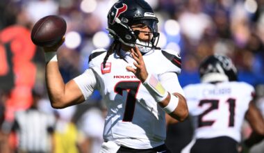 Stroud throws for 4 touchdowns, Texans blow out battered Ravens 44-10