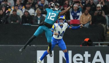 Hunter scores his first NFL TD but Jaguars struggle in 35-7 loss to Rams
