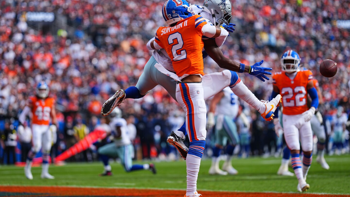 Broncos cornerback Pat Surtain II exits Dallas game with shoulder injury, team has no update