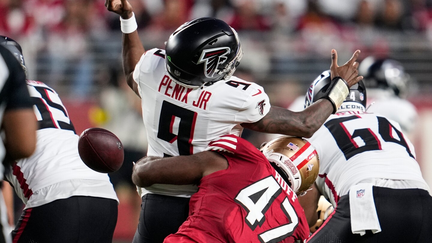 Falcons QB Penix is limited with knee injury and says he plans to start against Miami
