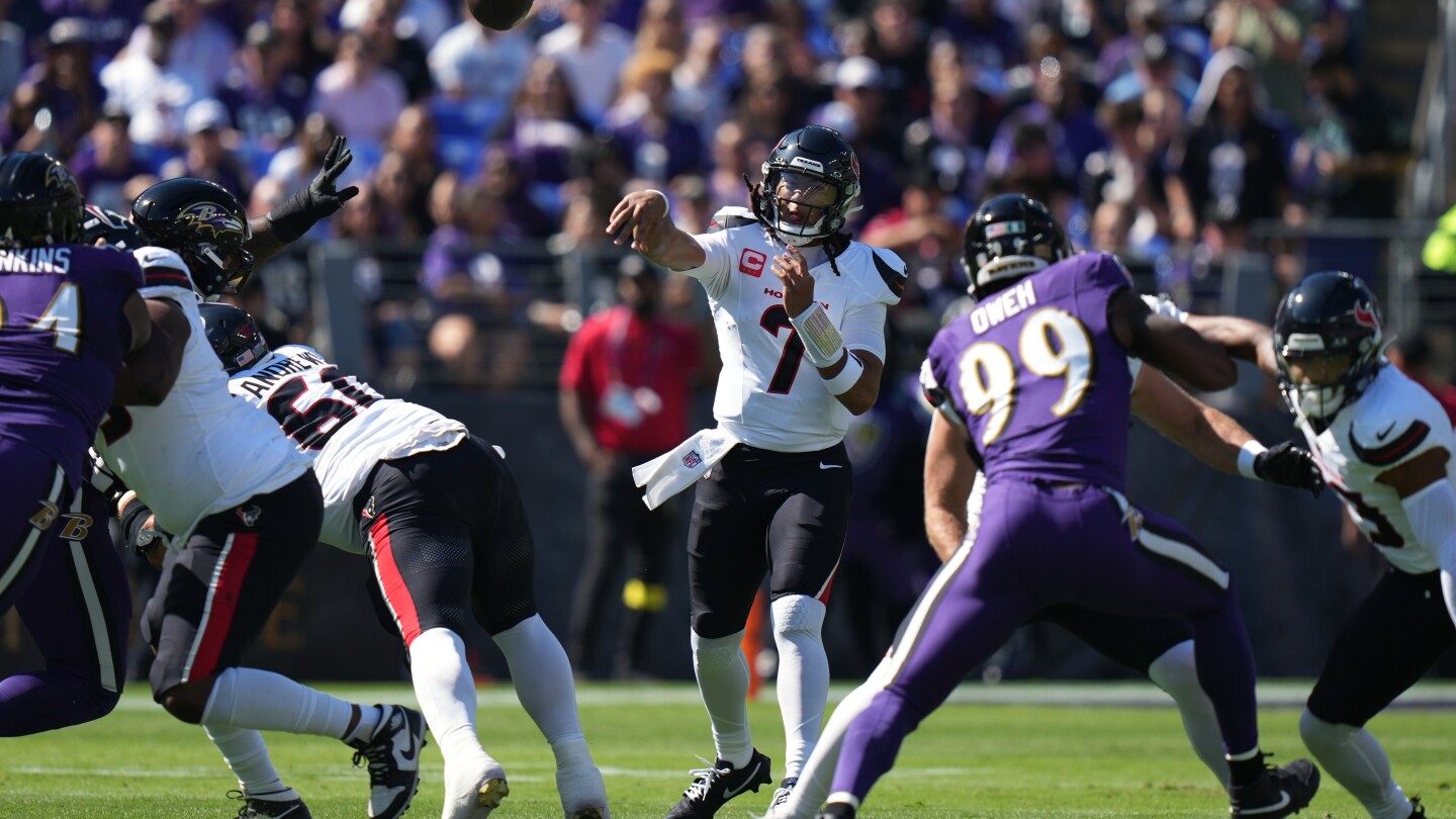 Houston Texans break Baltimore curse with 44-10 win over Ravens