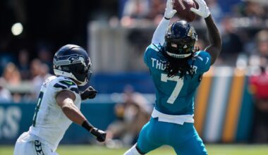 Jaguars WR Brian Thomas Jr. adds to his disappointing season with another crucial drop