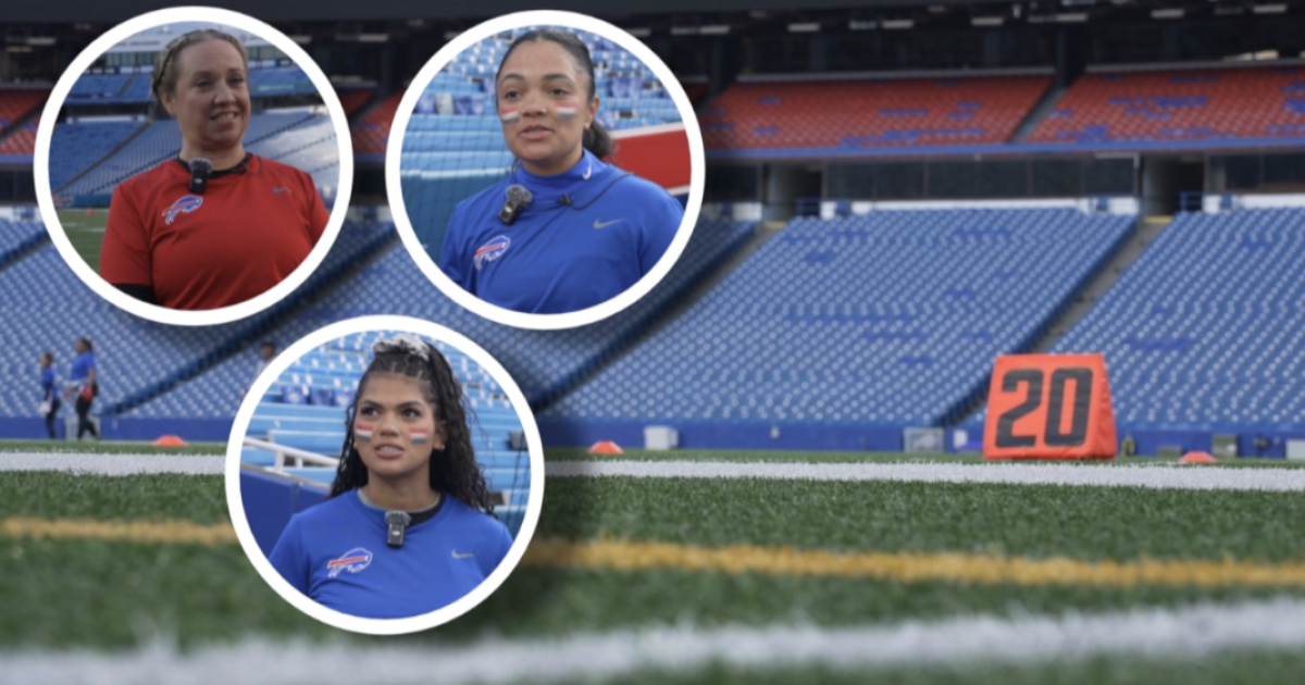 Bills wives flag football game tackles hunger