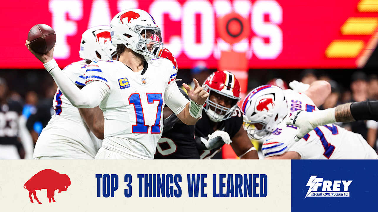 Top 3 things we learned from Bills at Falcons