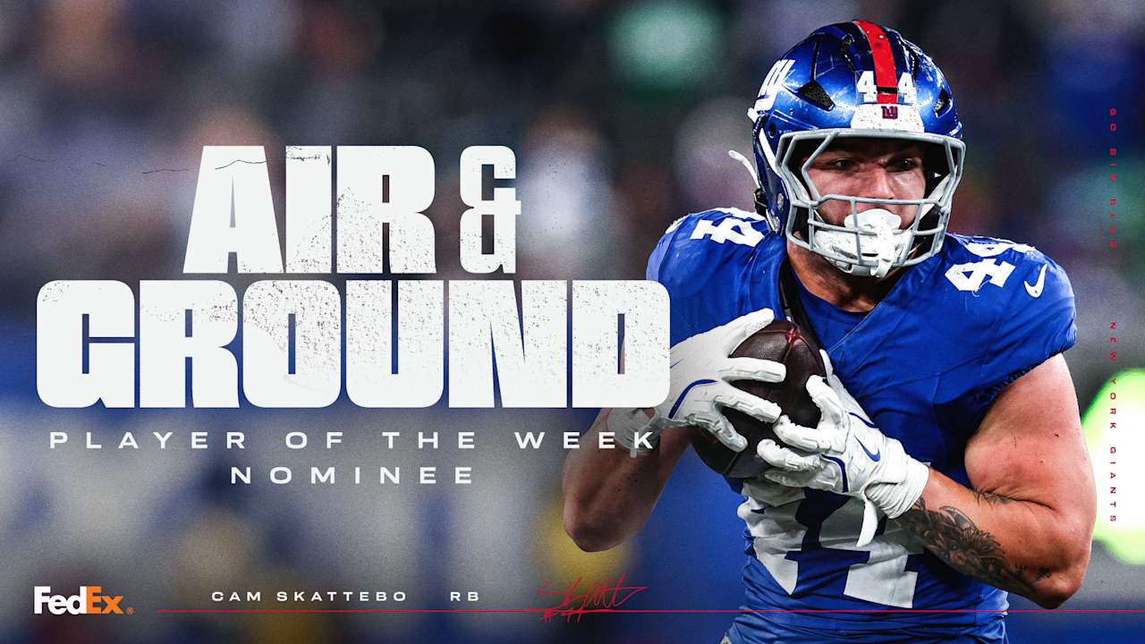 Cam Skattebo nominated for FedEx Air & Ground Player of the Week