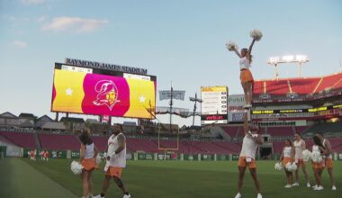 Buccaneers’ cheerleaders make history during milestone season