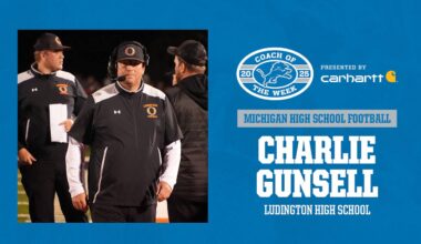 Charlie Gunsell of Ludington High School Named the Detroit Lions High School Football Coach of the Week