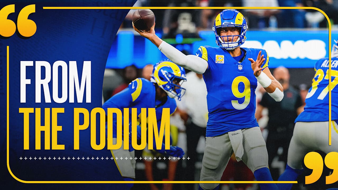 Rams head coach Sean McVay and quarterback Matthew Stafford discuss mistakes that led to loss to 49ers on Thursday Night Football