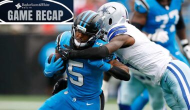 Cowboys lose to Carolina, 30-27