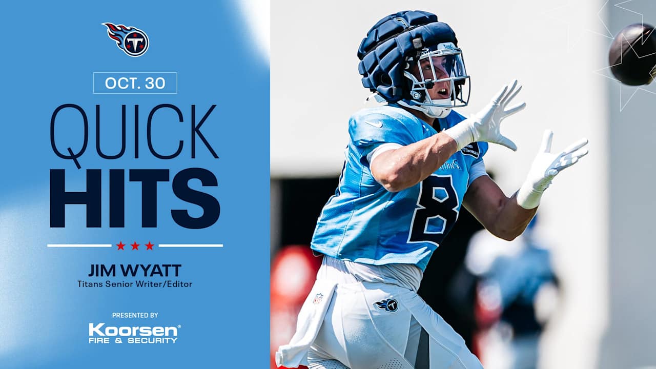 Quick Hits After Thursday's Titans Practice  