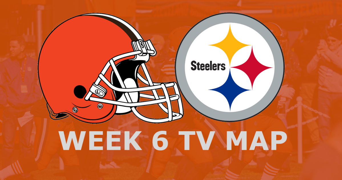 Cleveland Browns vs. Pittsburgh Steelers: Week 6 TV Map