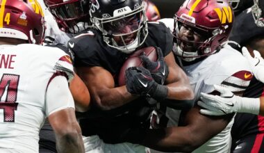 Penix and Robinson have career-best days to lead Falcons to 34-27 win over short-handed Commanders