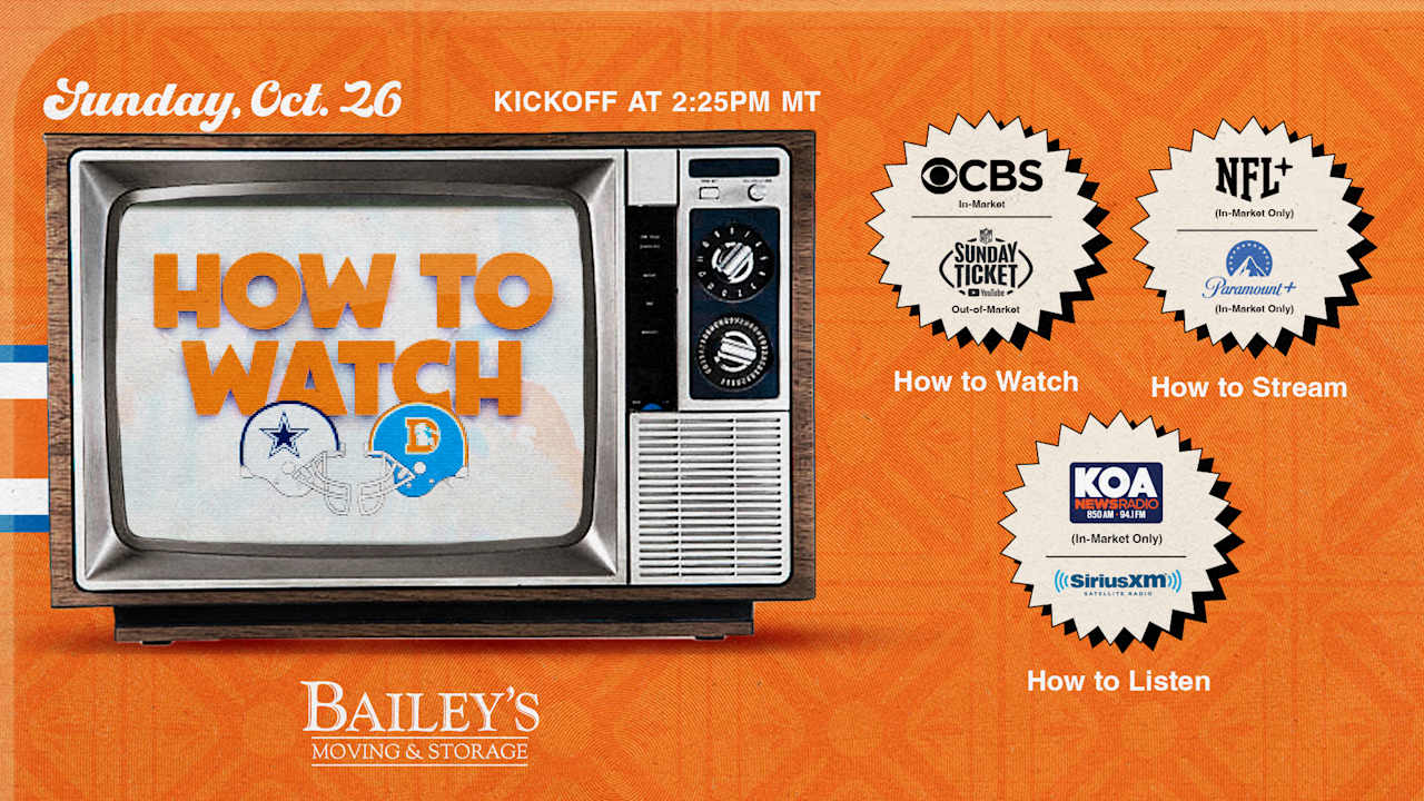 How to Watch: Broncos vs. Cowboys