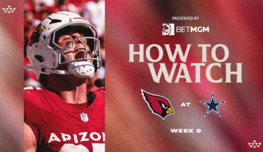 Cardinals at Cowboys, Week 9