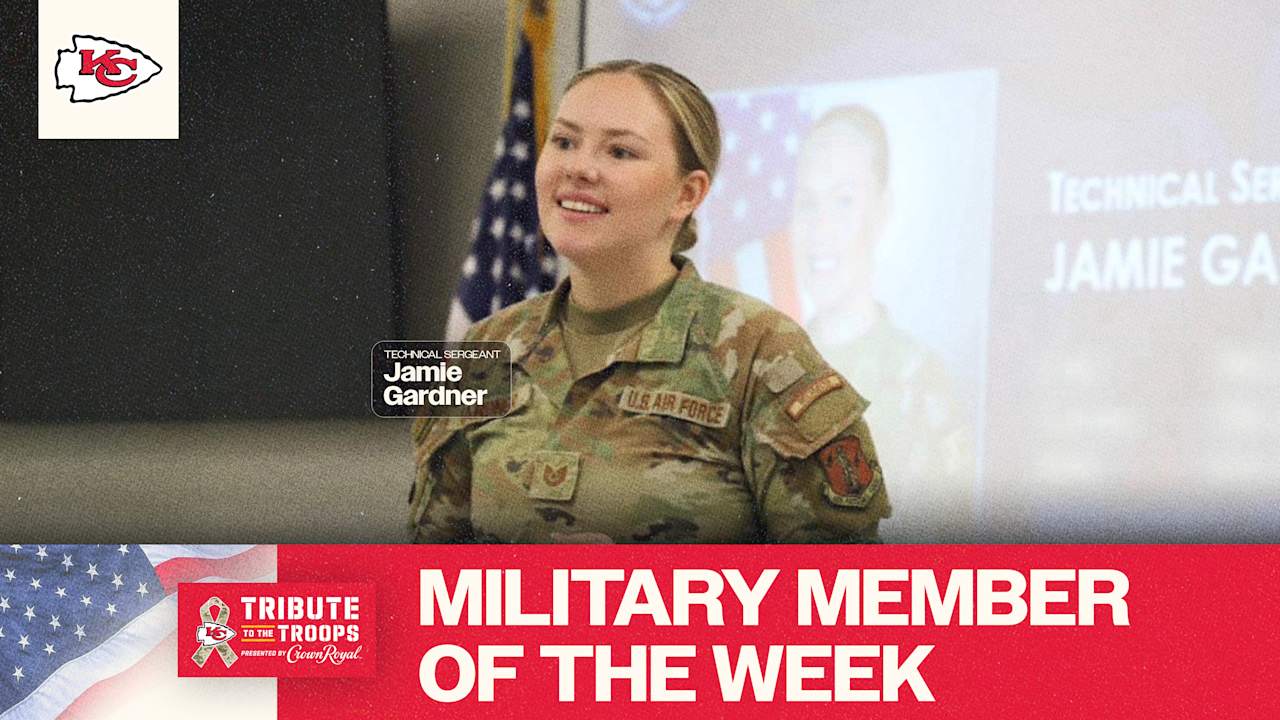 Chiefs Recognize Tech. Sgt. Jamie Gardner as This Week’s Tribute to the Troops Honoree Presented by Crown Royal