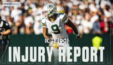 Packers list five questionable, rule out two vs. Steelers