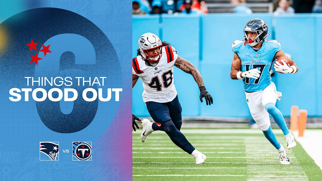 Six Things That Stood Out for the Titans in Sunday's Loss to the Patriots 