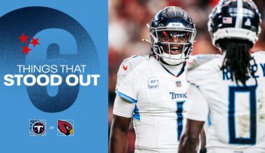 Six Things That Stood Out for the Titans in Sunday's Comeback Win Over the Cardinals