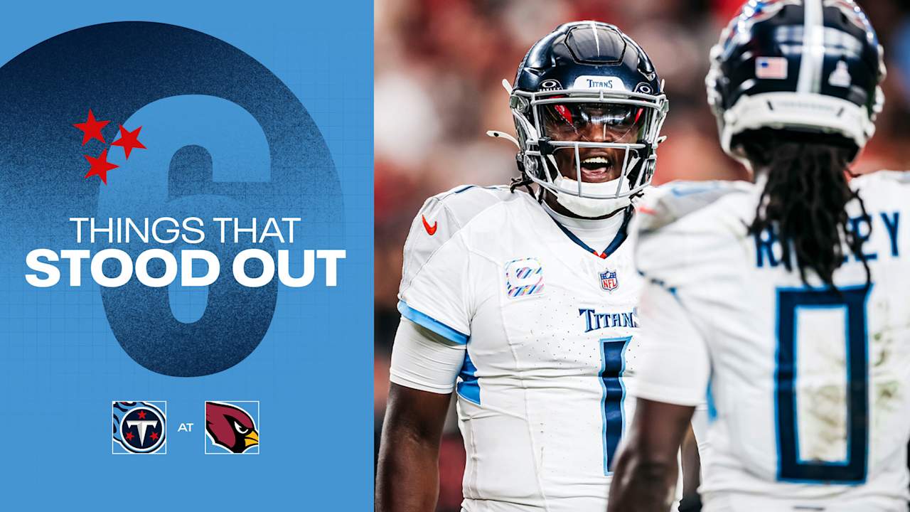 Six Things That Stood Out for the Titans in Sunday's Comeback Win Over the Cardinals