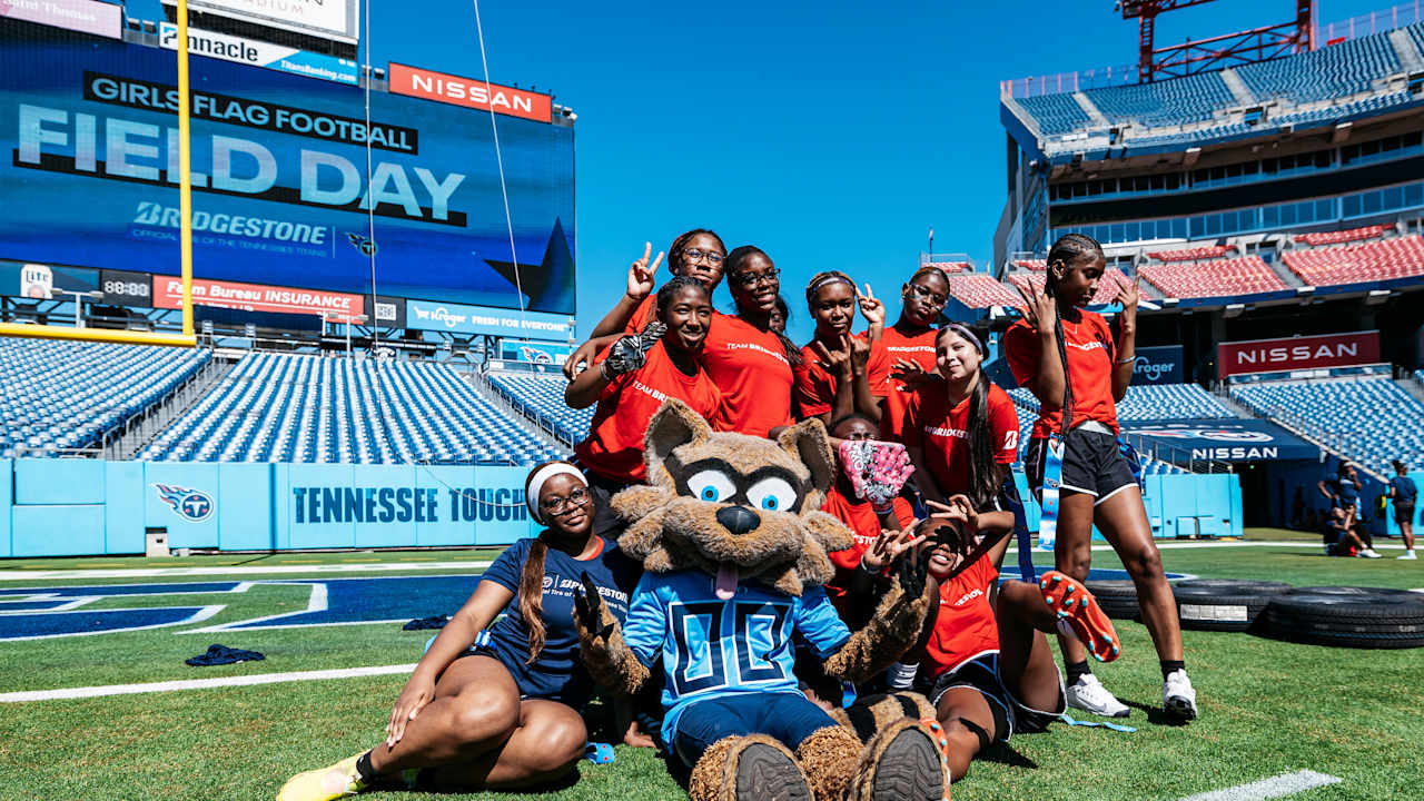 Titans and Bridgestone Partner to Host Largest Girls Flag Football Field Day at Nissan Stadium