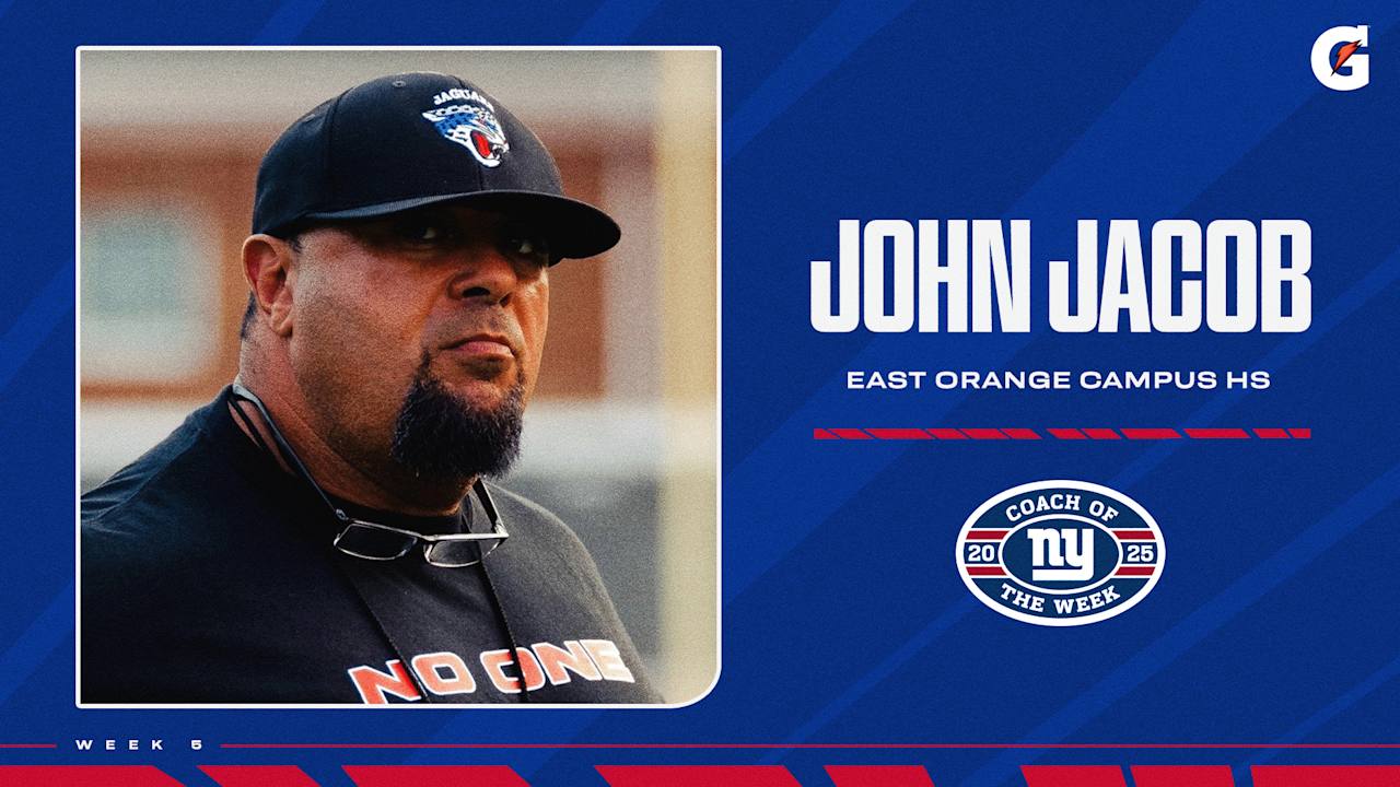 Giants name East Orange's John Jacob Coach of the Week