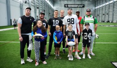 Las Vegas Raiders and Intermountain Health join together to celebrate and honor 4 young Intermountain cancer patients