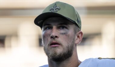 New Orleans Saints quarterback Tyler Shough