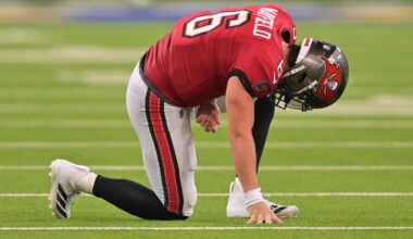 Tampa Bay Buccaneers QB Baker Mayfield left Week 12 with a shoulder injury and received an MRI on the severity of the injury on Monday. (Mandatory Credit: Jayne Kamin-Oncea-Imagn Images)