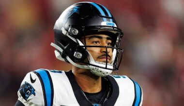 Carolina Panthers quarterback Bryce Young