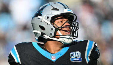 Carolina Panthers offensive lineman Chandler Zavala