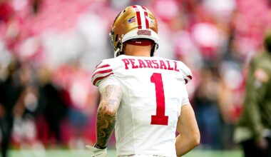 49ers WR dynamics: Purdy, Pearsall working to improve chemistry; Where's Bourne?